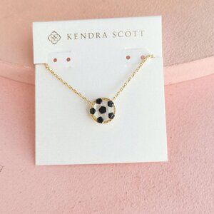 Kendra Scott - Soccer Ivory Mother-of-Pearl Gold Short Necklace - NEW